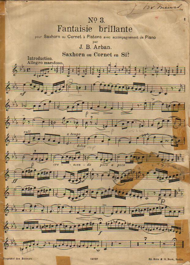 Fantaisie Brillante Jean Baptiste Arban